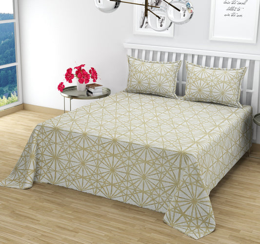 Luxuries Double Bed Sheet With Pillow Cover